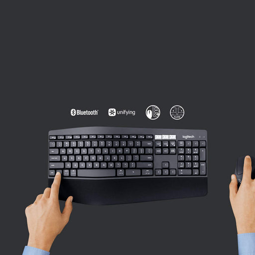 Logitech MK850 Multi-Device Wireless Keyboard and Mouse Combo, 2.4GHz Wireless and Bluetoot PC/Mac,