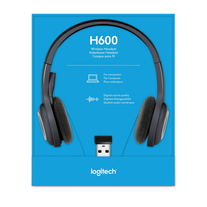 Logitech H600 Wireless Headset (Black)