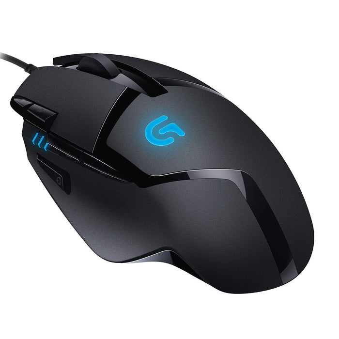 Logitech G402 Hyperion Fury Wired Gaming Mouse, 4,000 DPI, Lightweight, 8 Programmable Buttons, Compatible with PC/Mac - Black