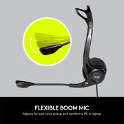 Logitech H370 USB Digital Audio Computer Headset (Black)