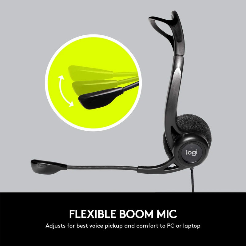 Logitech H370 USB Digital Audio Computer Headset (Black)