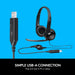 Logitech H390 USB Headset (Black)