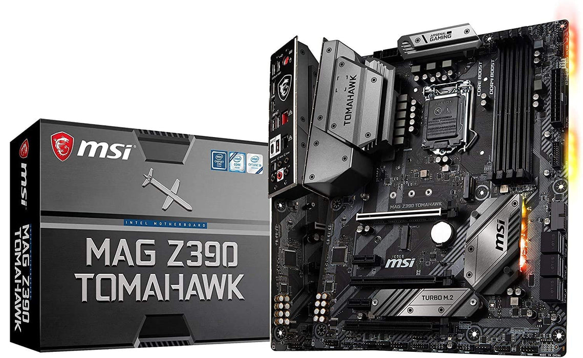 MSI MAG Z390 TOMAHAWK MOTHERBOARD (INTEL SOCKET 1151/9TH AND 8TH GENERATION CORE SERIES CPU/MAX 128GB DDR4 4400MHZ MEMORY)