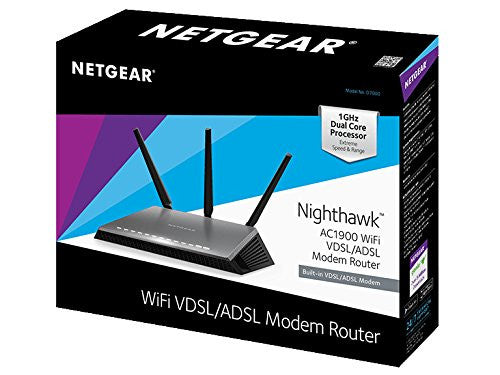 Netgear D7000-100PES 1900 Mbps Router  (Black, Dual Band)