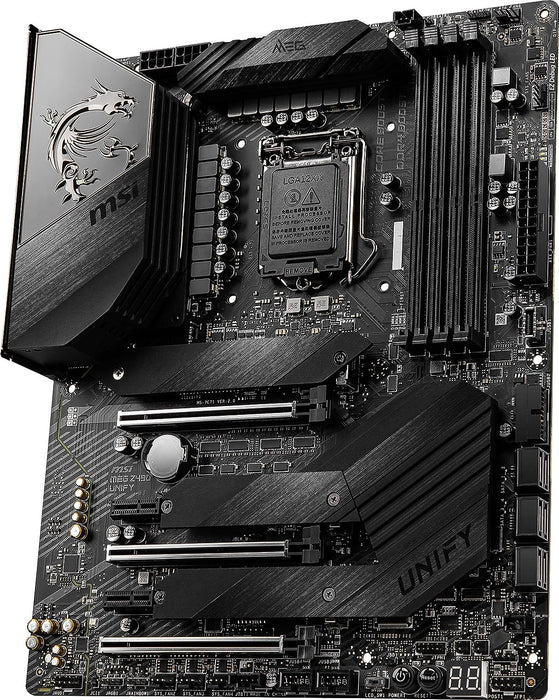 MSI MEG Z490 UNIFY (WI-FI) MOTHERBOARD (INTEL SOCKET 1200/10TH GENERATION CORE SERIES CPU/MAX 128GB DDR4 4800MHZ MEMORY)