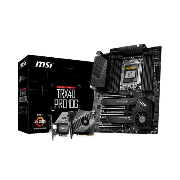 MSI TRX40 PRO 10G MOTHERBOARD (AMD SOCKET STRX4/3RD GEN RYZEN THREADRIPPER SERIES CPU/MAX 256GB DDR4 4666MHZ MEMORY)