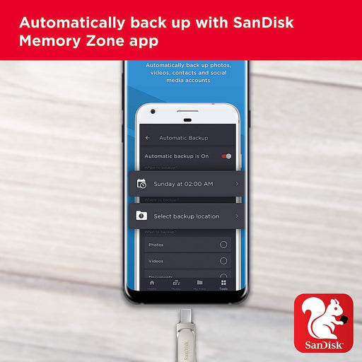 SanDisk 64GB Ultra Dual Flash Drive, Type C USB 3.1" High-Speed Performance USB 3.1
