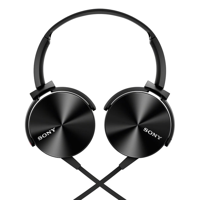 Sony Extra Bass MDR-XB450AP On-Ear Headphones with Mic (Black)