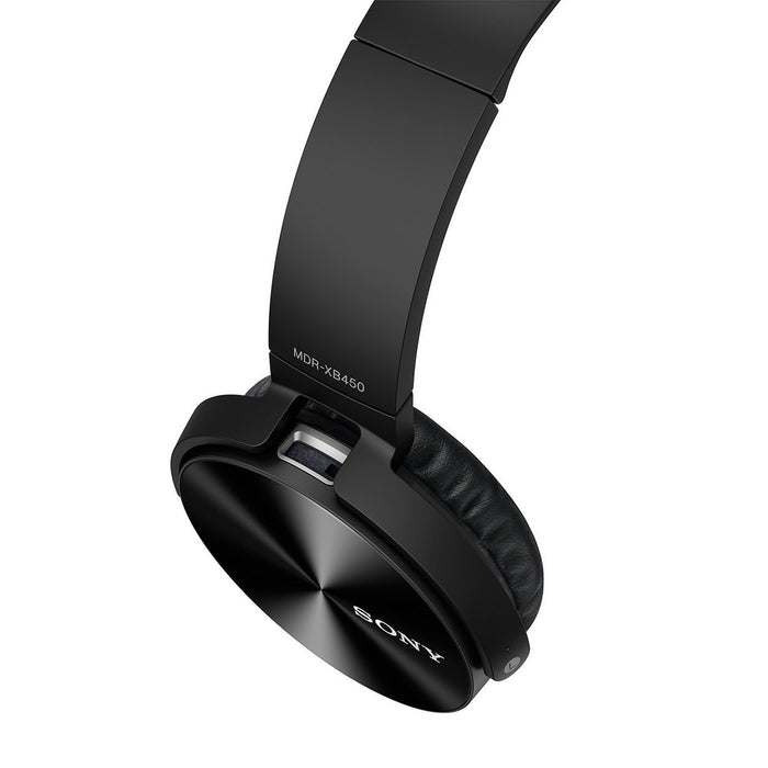 Sony Extra Bass MDR-XB450AP On-Ear Headphones with Mic (Black)