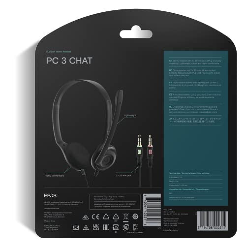 Sennheiser PC 3 Chat On-Ear Headphone with Mic