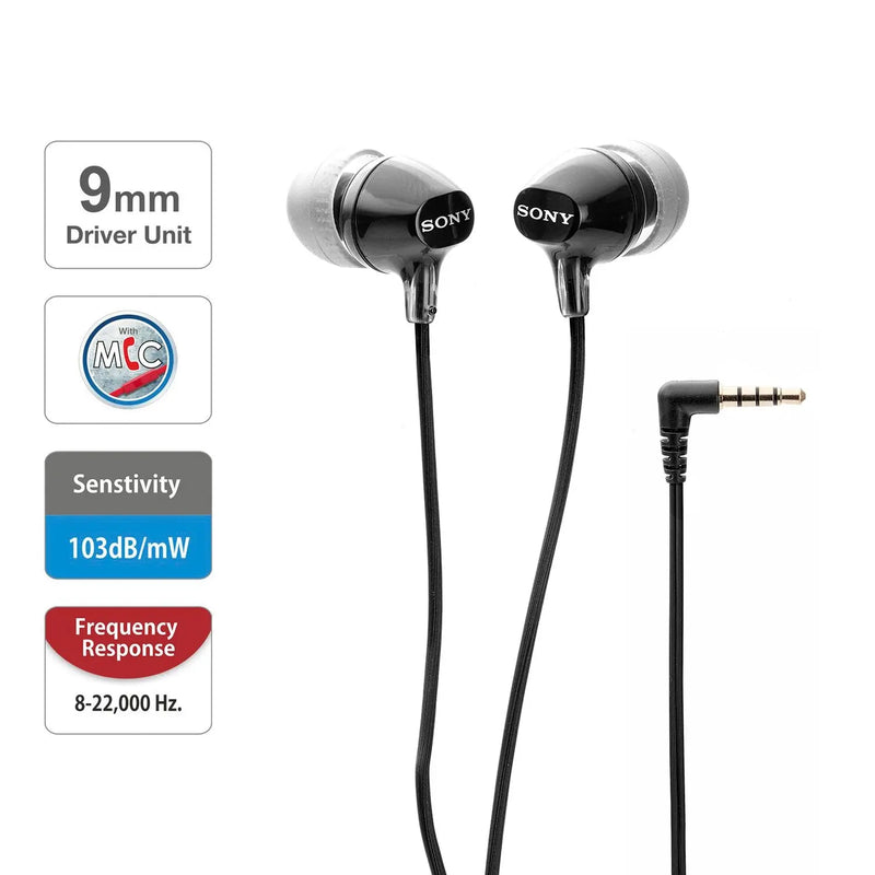 Sony MDR-EX15AP Earphone (Black)
