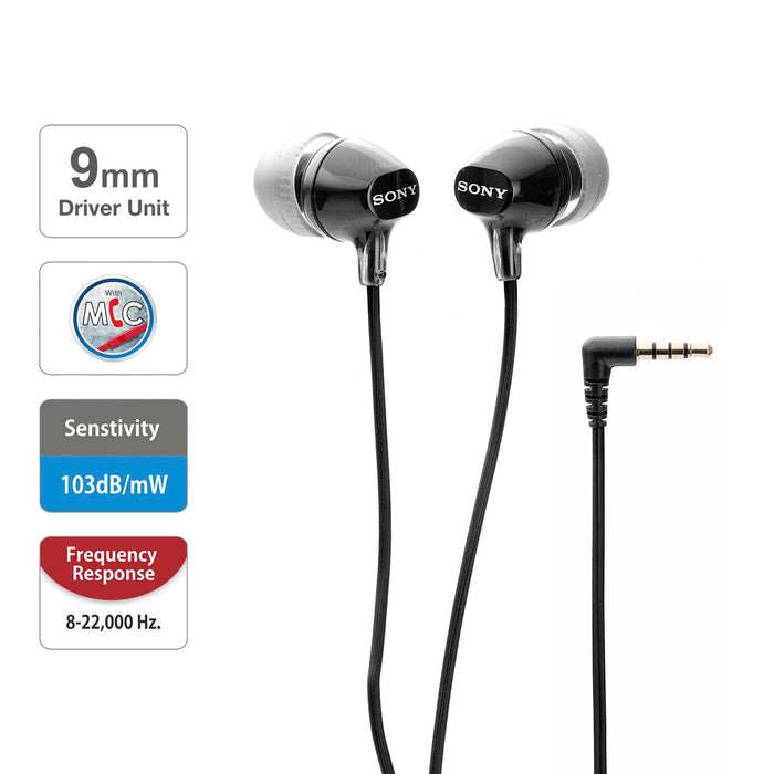 Sony MDR-EX15AP Earphone (Black)