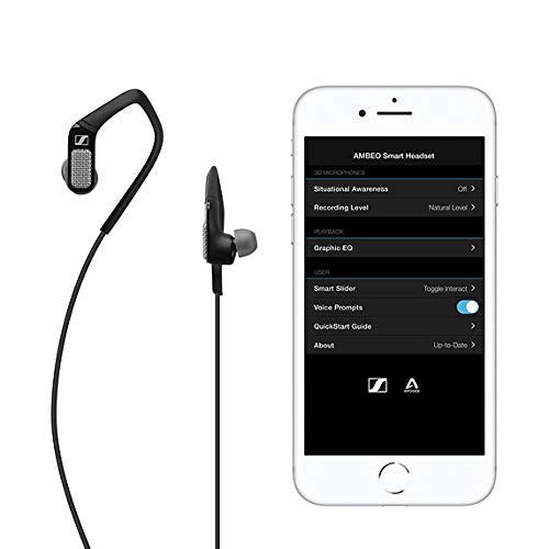 Sennheiser AMBEO Smart Headset (iOS)  Active Noise Cancellation and 3D Sound Recording