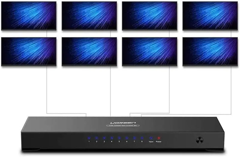 Ugreen 40203EU 1*8 Hdmi Amplifier Splitter(Black)