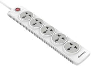Huntkey Szn501 5 Outlets Power Extension Cord 2m Surge Protector Power Strip(White)