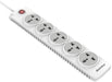 Huntkey Szn501 5 Outlets Power Extension Cord 2m Surge Protector Power Strip(White)