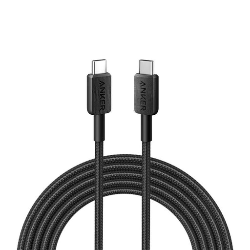 Anker 322 USB-C to USB-C Braided Cable (6ft.)- Black/A81B6H11