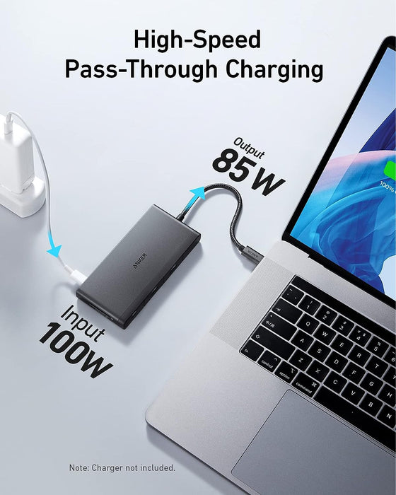 Anker USB C Hub, PowerExpand+ 9 in 1 PD Hub for USB-C Devices(A8373)