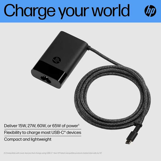 HP USB-C 65W Laptop Charger- 671R3AA