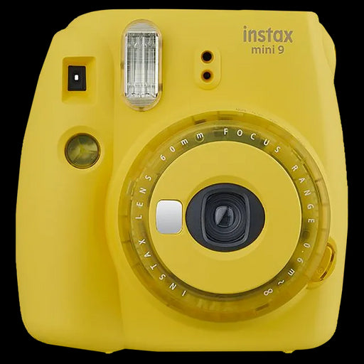 Fujifilm Instax Mini 9 Delight Box With 10 Shots, 5 Fridge Magnets, Bunting (Clear Yellow)