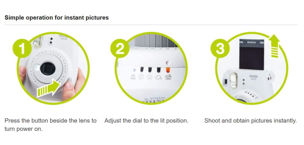 Fujifilm Instax Mini 9 Bundle Pack With 40 Shots, Fridge Magnets, Bunting (Cobalt Blue)