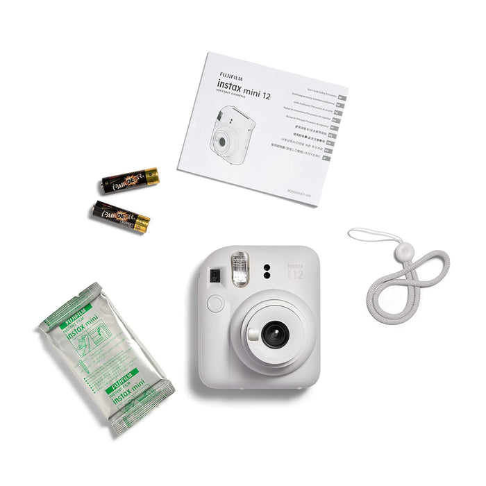 Fujifilm Instax Mini 12 Instant Standalone Camera- Clay White