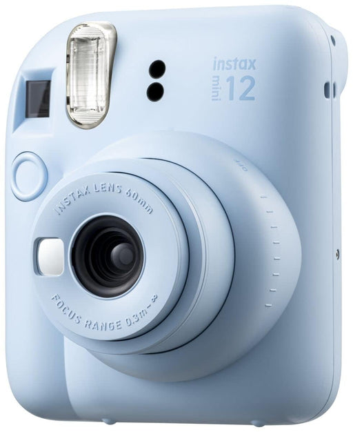Fujifilm Instax Mini 12 Instant Camera Delight Box With 10 Shots, Mini 12 Cover, Bunting Set- Pastel Blue