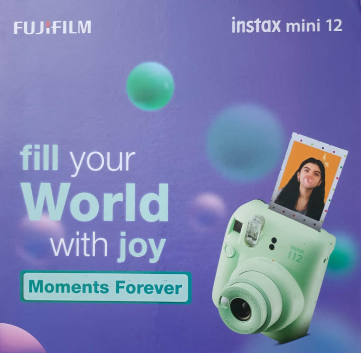 Fujifilm Instax Mini 12 Moment Forever With 20 Shots, Bunting Set, Mini 12 Cover(Lilac  Purple)