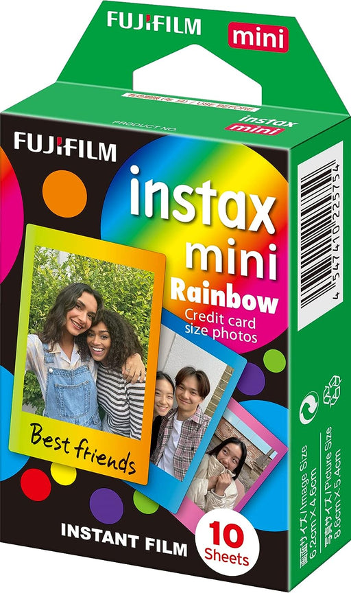 Fujifilm Instax Mini Rainbow Instant Film (Multi-Color, 10 Photos Per Pack)