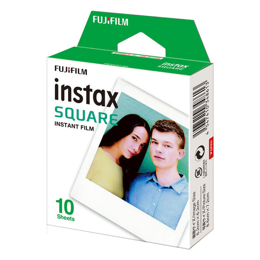 Fujifilm Instax Square 10 Exposures Instant Film (White)