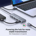 Ugreen 5 In 1 Usb 3.0 4 Port Hub With 3*Usb A 3.0, 1*Usb C Pd Port Charging 60CM (15920)